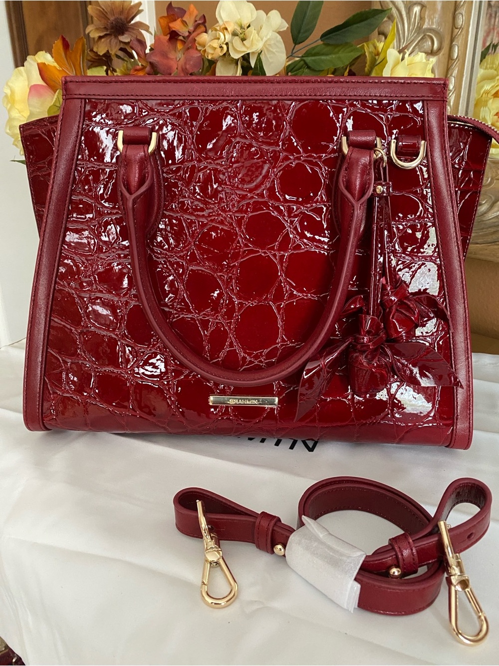 Brahmin Priscilla Red Claudine